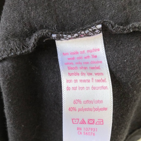 5/$20🦄Justice Softball Tank Top Black Size 14 - Picture 3 of 4